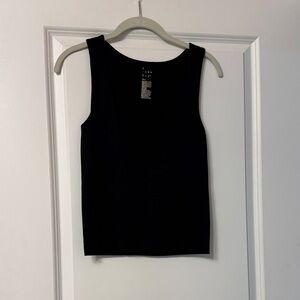 A New Day size Small Black Sleeveless Tank Top with Built in Bra